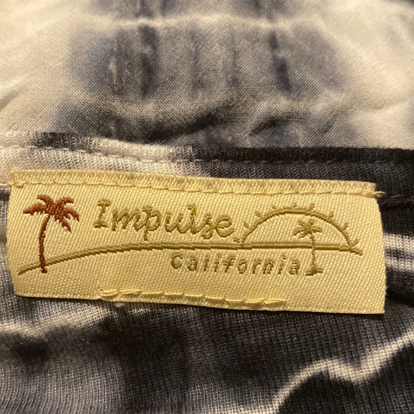 Impulse California blue & white tie dye tunic shirt - Picture 13 of 14